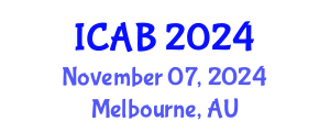 International Conference on Agriculture and Biotechnology (ICAB) November 07, 2024 - Melbourne, Australia