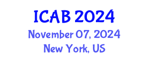International Conference on Agriculture and Biotechnology (ICAB) November 07, 2024 - New York, United States
