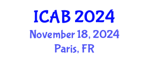 International Conference on Agriculture and Biotechnology (ICAB) November 18, 2024 - Paris, France