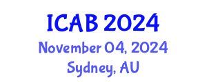 International Conference on Agriculture and Biotechnology (ICAB) November 04, 2024 - Sydney, Australia