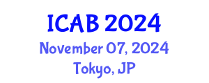 International Conference on Agriculture and Biotechnology (ICAB) November 07, 2024 - Tokyo, Japan