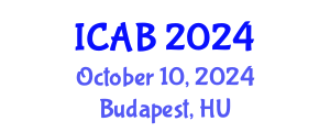 International Conference on Agriculture and Biotechnology (ICAB) October 10, 2024 - Budapest, Hungary