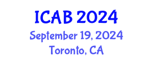 International Conference on Agriculture and Biotechnology (ICAB) September 19, 2024 - Toronto, Canada