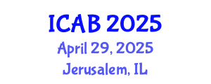 International Conference on Agriculture and Biotechnology (ICAB) April 29, 2025 - Jerusalem, Israel