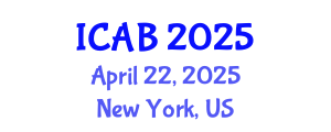 International Conference on Agriculture and Biotechnology (ICAB) April 22, 2025 - New York, United States