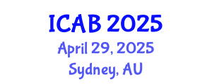 International Conference on Agriculture and Biotechnology (ICAB) April 29, 2025 - Sydney, Australia