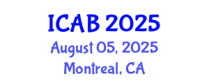 International Conference on Agriculture and Biotechnology (ICAB) August 05, 2025 - Montreal, Canada