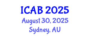 International Conference on Agriculture and Biotechnology (ICAB) August 30, 2025 - Sydney, Australia