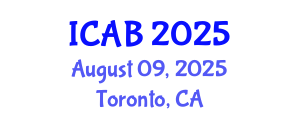 International Conference on Agriculture and Biotechnology (ICAB) August 09, 2025 - Toronto, Canada