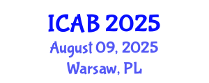 International Conference on Agriculture and Biotechnology (ICAB) August 09, 2025 - Warsaw, Poland