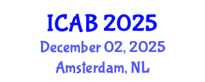 International Conference on Agriculture and Biotechnology (ICAB) December 02, 2025 - Amsterdam, Netherlands
