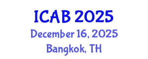 International Conference on Agriculture and Biotechnology (ICAB) December 16, 2025 - Bangkok, Thailand