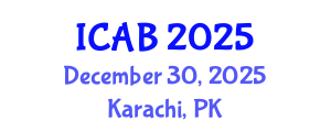 International Conference on Agriculture and Biotechnology (ICAB) December 30, 2025 - Karachi, Pakistan
