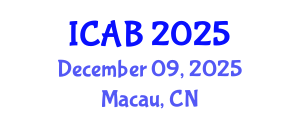 International Conference on Agriculture and Biotechnology (ICAB) December 09, 2025 - Macau, China