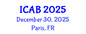 International Conference on Agriculture and Biotechnology (ICAB) December 30, 2025 - Paris, France