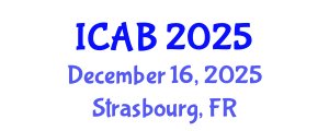 International Conference on Agriculture and Biotechnology (ICAB) December 16, 2025 - Strasbourg, France