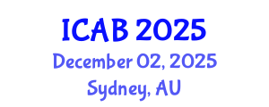 International Conference on Agriculture and Biotechnology (ICAB) December 02, 2025 - Sydney, Australia