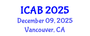 International Conference on Agriculture and Biotechnology (ICAB) December 09, 2025 - Vancouver, Canada