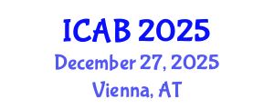International Conference on Agriculture and Biotechnology (ICAB) December 27, 2025 - Vienna, Austria