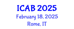 International Conference on Agriculture and Biotechnology (ICAB) February 18, 2025 - Rome, Italy
