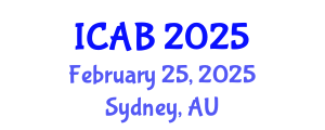 International Conference on Agriculture and Biotechnology (ICAB) February 25, 2025 - Sydney, Australia