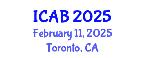 International Conference on Agriculture and Biotechnology (ICAB) February 11, 2025 - Toronto, Canada