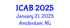 International Conference on Agriculture and Biotechnology (ICAB) January 21, 2025 - Amsterdam, Netherlands