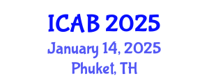 International Conference on Agriculture and Biotechnology (ICAB) January 14, 2025 - Phuket, Thailand