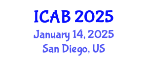 International Conference on Agriculture and Biotechnology (ICAB) January 14, 2025 - San Diego, United States