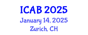 International Conference on Agriculture and Biotechnology (ICAB) January 14, 2025 - Zurich, Switzerland