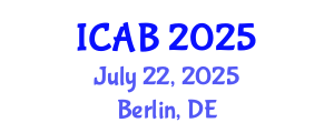 International Conference on Agriculture and Biotechnology (ICAB) July 22, 2025 - Berlin, Germany