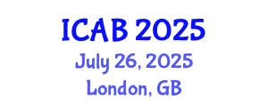 International Conference on Agriculture and Biotechnology (ICAB) July 26, 2025 - London, United Kingdom
