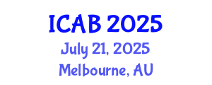 International Conference on Agriculture and Biotechnology (ICAB) July 21, 2025 - Melbourne, Australia