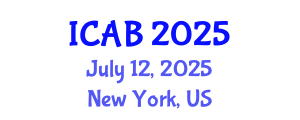 International Conference on Agriculture and Biotechnology (ICAB) July 12, 2025 - New York, United States