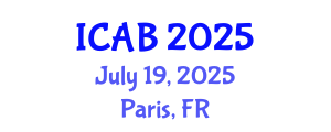 International Conference on Agriculture and Biotechnology (ICAB) July 19, 2025 - Paris, France
