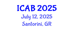 International Conference on Agriculture and Biotechnology (ICAB) July 12, 2025 - Santorini, Greece