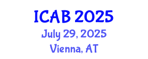 International Conference on Agriculture and Biotechnology (ICAB) July 29, 2025 - Vienna, Austria