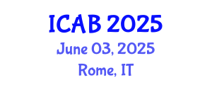 International Conference on Agriculture and Biotechnology (ICAB) June 03, 2025 - Rome, Italy