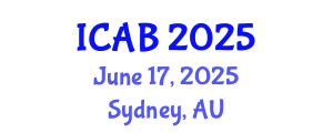 International Conference on Agriculture and Biotechnology (ICAB) June 17, 2025 - Sydney, Australia