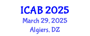 International Conference on Agriculture and Biotechnology (ICAB) March 29, 2025 - Algiers, Algeria