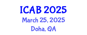 International Conference on Agriculture and Biotechnology (ICAB) March 25, 2025 - Doha, Qatar