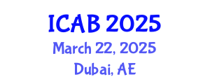 International Conference on Agriculture and Biotechnology (ICAB) March 22, 2025 - Dubai, United Arab Emirates