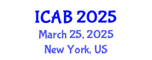 International Conference on Agriculture and Biotechnology (ICAB) March 25, 2025 - New York, United States