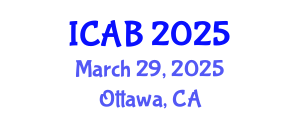 International Conference on Agriculture and Biotechnology (ICAB) March 29, 2025 - Ottawa, Canada