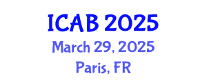 International Conference on Agriculture and Biotechnology (ICAB) March 29, 2025 - Paris, France