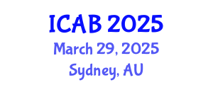 International Conference on Agriculture and Biotechnology (ICAB) March 29, 2025 - Sydney, Australia
