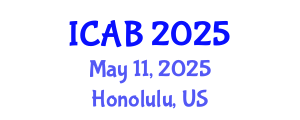 International Conference on Agriculture and Biotechnology (ICAB) May 11, 2025 - Honolulu, United States