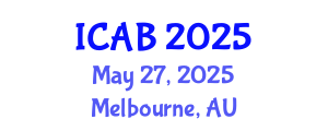 International Conference on Agriculture and Biotechnology (ICAB) May 27, 2025 - Melbourne, Australia