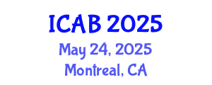 International Conference on Agriculture and Biotechnology (ICAB) May 24, 2025 - Montreal, Canada