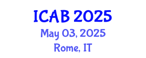 International Conference on Agriculture and Biotechnology (ICAB) May 03, 2025 - Rome, Italy